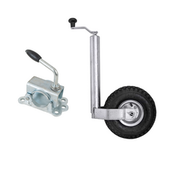 Koło podporowe z klemą obejmą żeliwną KNOTT TK48+LBG48 150kg 48mm 500-720mm