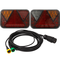 Lampy tylne FRISTOM LED + wiązka MANTES 5m 7-PIN