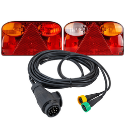 Lampy tylne FRISTOM FT-088 + wiązka MANTES 4m 13PIN
