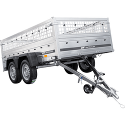 Przyczepka samochodowa 264x150 UNITRAILER GARDEN 265/2 KIPP z burtami siatkowymi