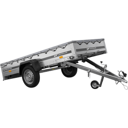 Przyczepka lekka 264x125 UNITRAILER GARDEN 264 KIPP z pokrowcem szarym
