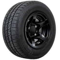 Koło wzmacniane do przyczepy OPONA KENDA 195/55 R10C 98/96N FELGA ALU STARCO czarna 6Jx10"H2 5x112 ET:-4
