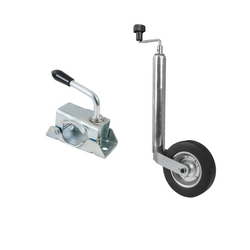 Koło podporowe z klemą obejmą KNOTT TK48+LB48 150kg 48mm 480-700mm