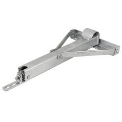Podpora narożna wysuwana WINTERHOFF ADS460 V stabilizator do przyczepy lawety 450kg 450mm