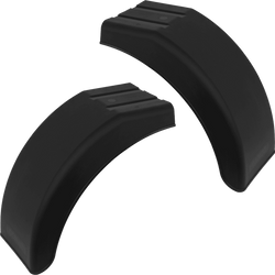 Komplet dwóch półbłotników do przyczepy DOMAR DR1013004+DR1013005 nadkole 395/220mm lewy+prawy
