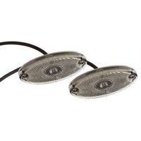 Komplet dwóch lamp obrysowych ASPÖCK FLATPOINT II LED białych uniwersalnych