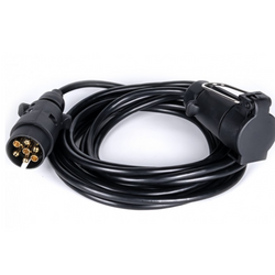 Przewód elektryczny KAMAR E1223 5m 12V wtyczka/gniazdo 7PIN