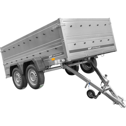 Przyczepka samochodowa 264x150 UNITRAILER GARDEN 265/2 KIPP z burtami BIS
