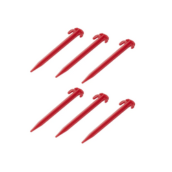 Zestaw sześciu śledzi do namiotu ProPlus 364824 plastikowe kołki do mocowania linek odciągowych 19cm
