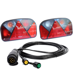 Lampy tylne ASPÖCK MULTIPOINT II + wiązka MANTES 5m 13-PIN