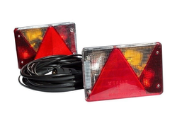 Lampy tylne ASPÖCK + wiązka MANTES 4m 7PIN