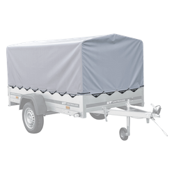 Pokrowiec na stelaż H-800 UNITRAILER plandeka do przyczepy szara 230x125cm GARDEN 230 KIPP