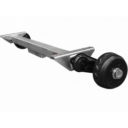 Oś hamowana KNOTT VGB13-M do przyczepy / lawety 1350kg 1300mm 1770mm 5x112