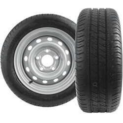 Komplet dwóch kół wzmacnianych do przyczepy OPONA LINGLONG 195/50 R13C 104/101N FELGA UNITRAILER 5.5Jx13"H2 5x112 ET:30