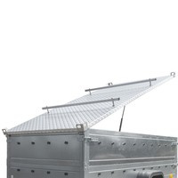 Pokrywa na przyczepę UNITRAILER GARDEN TRAILER 264 KIPP z siłownikami / zamek na klucz