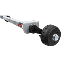 Oś hamowana KNOTT VGB13 do przyczepy podłodziowej 1350kg 1700mm 2200mm 5x112