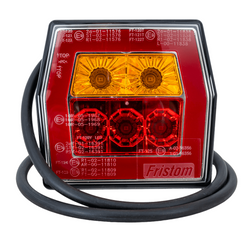 Lampa tylna FRISTOM FT-122 LED 3 funkcje uniwersalna