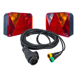 Lampy tylne DOBPLAST DPT35 + wiązka MANTES 4m 13PIN