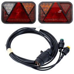 Lampy tylne FRISTOM LED + wiązka MANTES 4m 7PIN