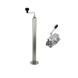 Podpora wysuwana korbowa z klemą obejmą WINTERHOFF ST48-120+KLE48 150kg 48mm 600-820mm