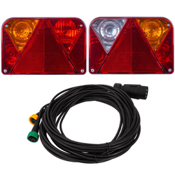 Lampy tylne DOBPLAST DPT35 + wiązka MANTES 7m 7-PIN
