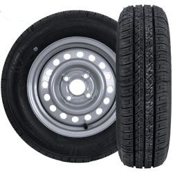 Komplet dwóch kół do przyczepki OPONA KENDA 165/70 R13 79N FELGA KENDA 4Jx13"H2 4x100 ET:30