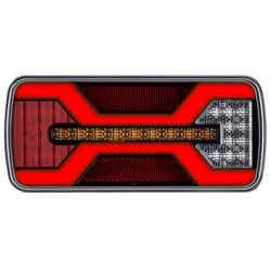 Lampa tylna KAMAR X-SPIDER L2430 bajonet 5PIN 6 funkcji lewa