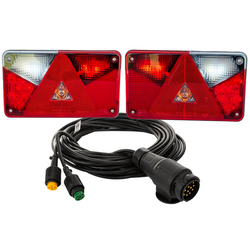 Lampy tylne ASPÖCK LED + wiązka MANTES 7m 13-PIN