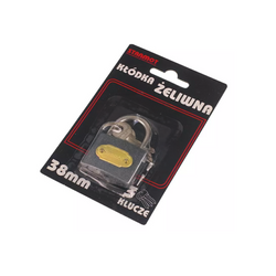 Kłódka żeliwna 38mm HERMON średnica ucha 4,5mm