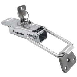 Zaczep burtowy z zapinaczem STEELPRESS ZB-13A+Z-11A kompletne zamknięcie burty przyczepy na kluczyk