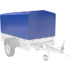 Pokrowiec na stelaż h-800 UNITRAILER plandeka do przyczepy 200x106cm GARDEN 200 KIPP
