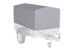 Pokrowiec na stelaż h-800 UNITRAILER plandeka do przyczepy 200x106cm GARDEN 200 KIPP
