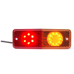 Lampa tylna WAŚ W072UD 487 3 funkcje uniwersalna