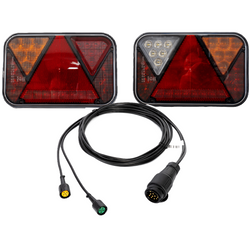 Lampy tylne FRISTOM FT-270 LED + wiązka MANTES 5m 13-PIN