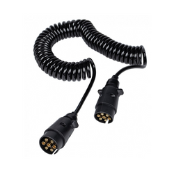 Przewód elektryczny spiralny KAMAR E1219 5m 12V wtyczki 7PIN