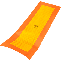 Naklejki nalepki odblaskowe krótkie HERMON tablice wyróżniające pojazdy długie 565x196mm lewa+prawa