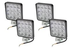 Zestaw czterech lamp roboczych LED reflektor HERMON EL042 16xLED 3840lm