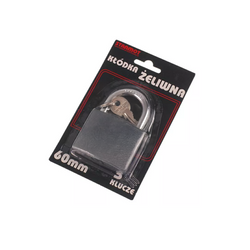 Kłódka żeliwna 60mm HERMON średnica ucha 8mm