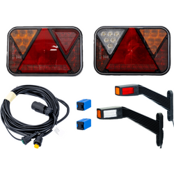 Zestaw świateł: lampy tylne FRISTOM FT-270 LED + lampy obrysowe FRISTOM FT-145 LED + wiązka MANTES 4,5m 7PIN