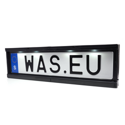 Ramka do tablicy rejestracyjnej z oświetleniem LED WAŚ W253 2100 12/24V przewód 2m