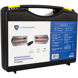 Lampy tylne TT Technology TT.12028B LED 3 funkcje lewa+prawa, bezprzewodowe, na magnes