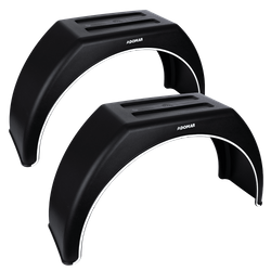 Komplet dwóch błotników do przyczepy 14-17" DOMAR DK3110 nadkola płaskie 870/260mm