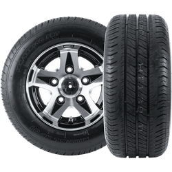 Komplet dwóch kół wzmacnianych do przyczepy OPONA LINGLONG 195/55 R10C 98/96N FELGA ALU UNITRAILER 6Jx10" 5x112 ET:-4