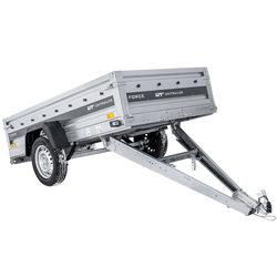 Przyczepka samochodowa na resorach 230x125 UNITRAILER FORCE 230/R KIPP