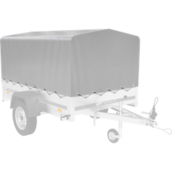 Pokrowiec na stelaż h-800 UNITRAILER plandeka do przyczepy 200x125cm GARDEN 201 KIPP