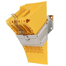 Klin pod koła E53 z uchwytem do mocowania LOKHEN h: 225mm